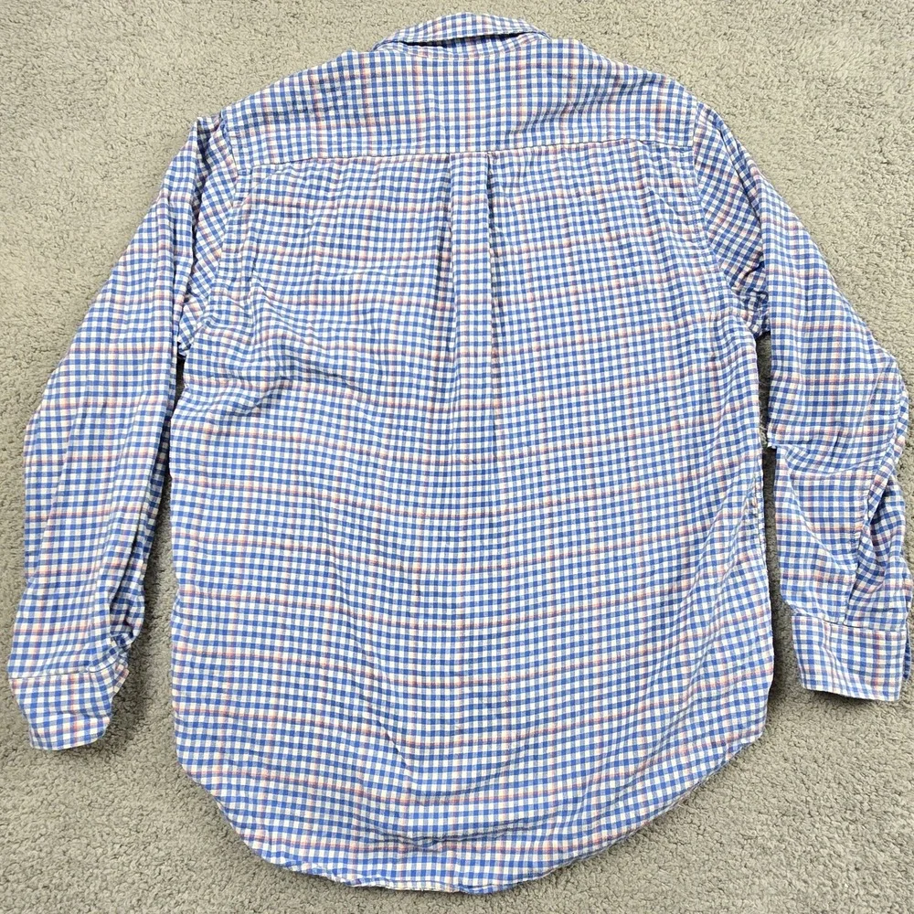 Vineyard Vines Mens Large Slim Fit‎ Whale Flannel Shirt Long Sleeve Button - Picture 8 of 11